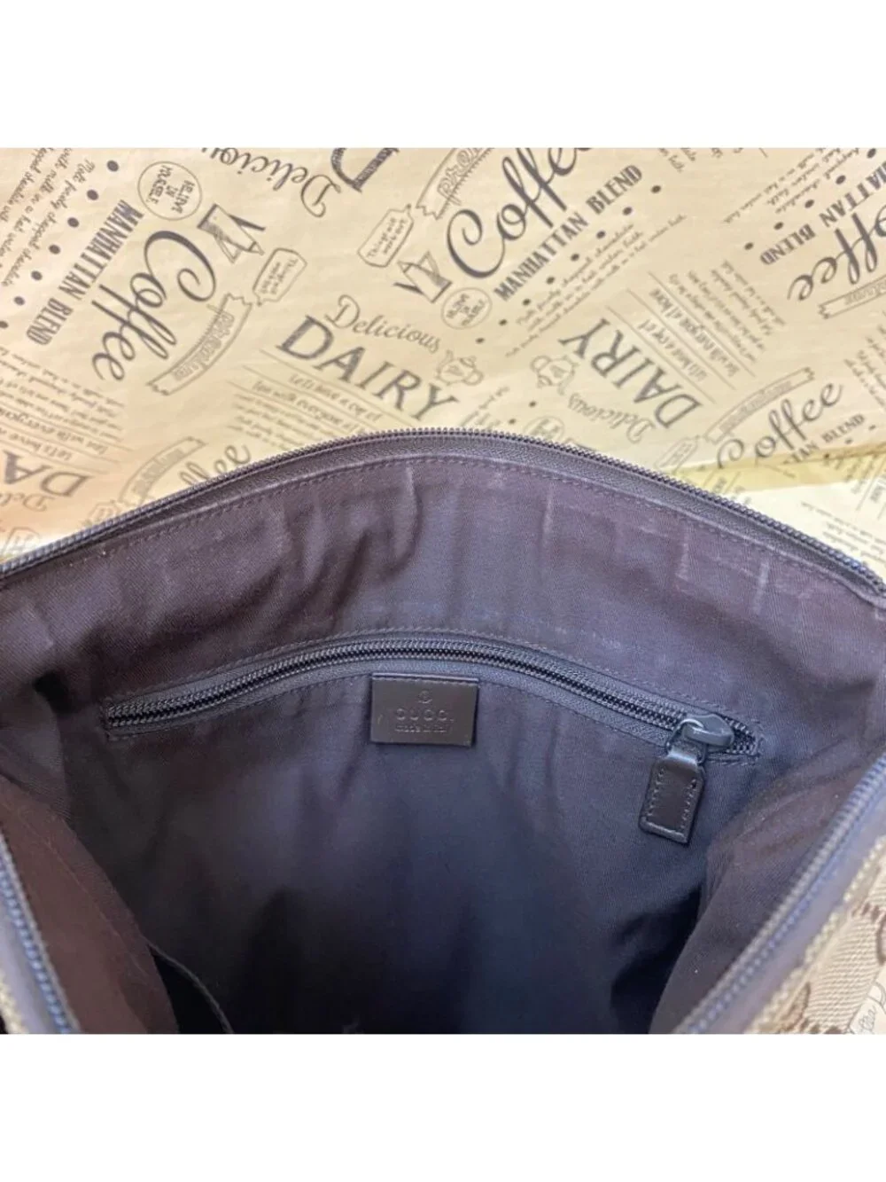 ★SOLD★ Gucci Shoulder Bag GG Canvas Crossbody Brown Perforated - Picture 15 of 16